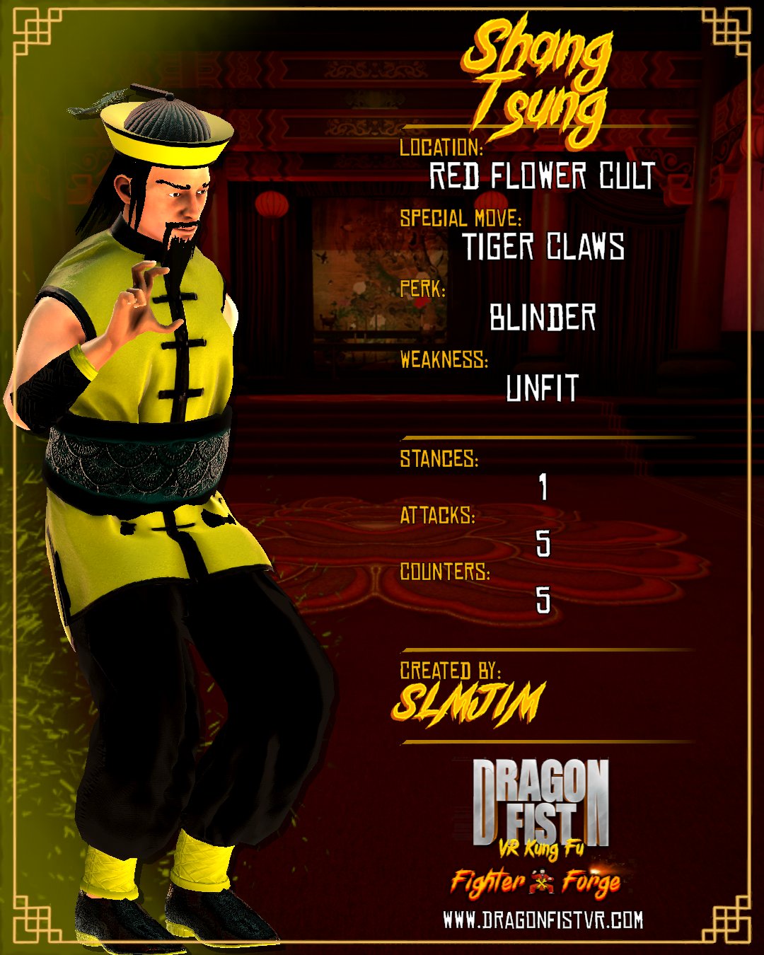 Shang Tsung - Created By: SLMJIM